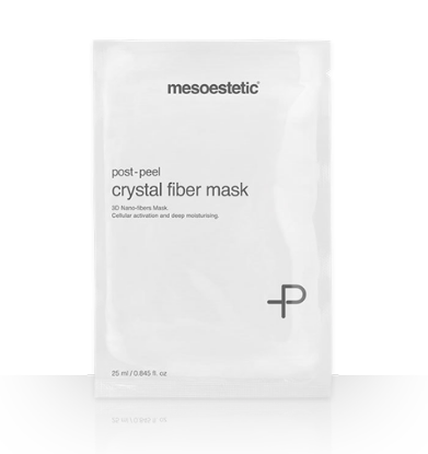 Post-peel crystal fiber mask